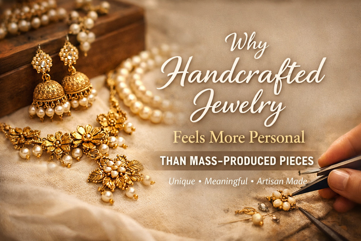 Why Handcrafted Jewelry Feels More Personal Than Mass-Produced Pieces