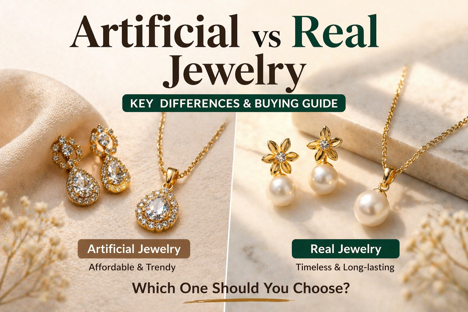 Artificial vs Real Jewelry: What’s the Difference and Which One Should You Choose?