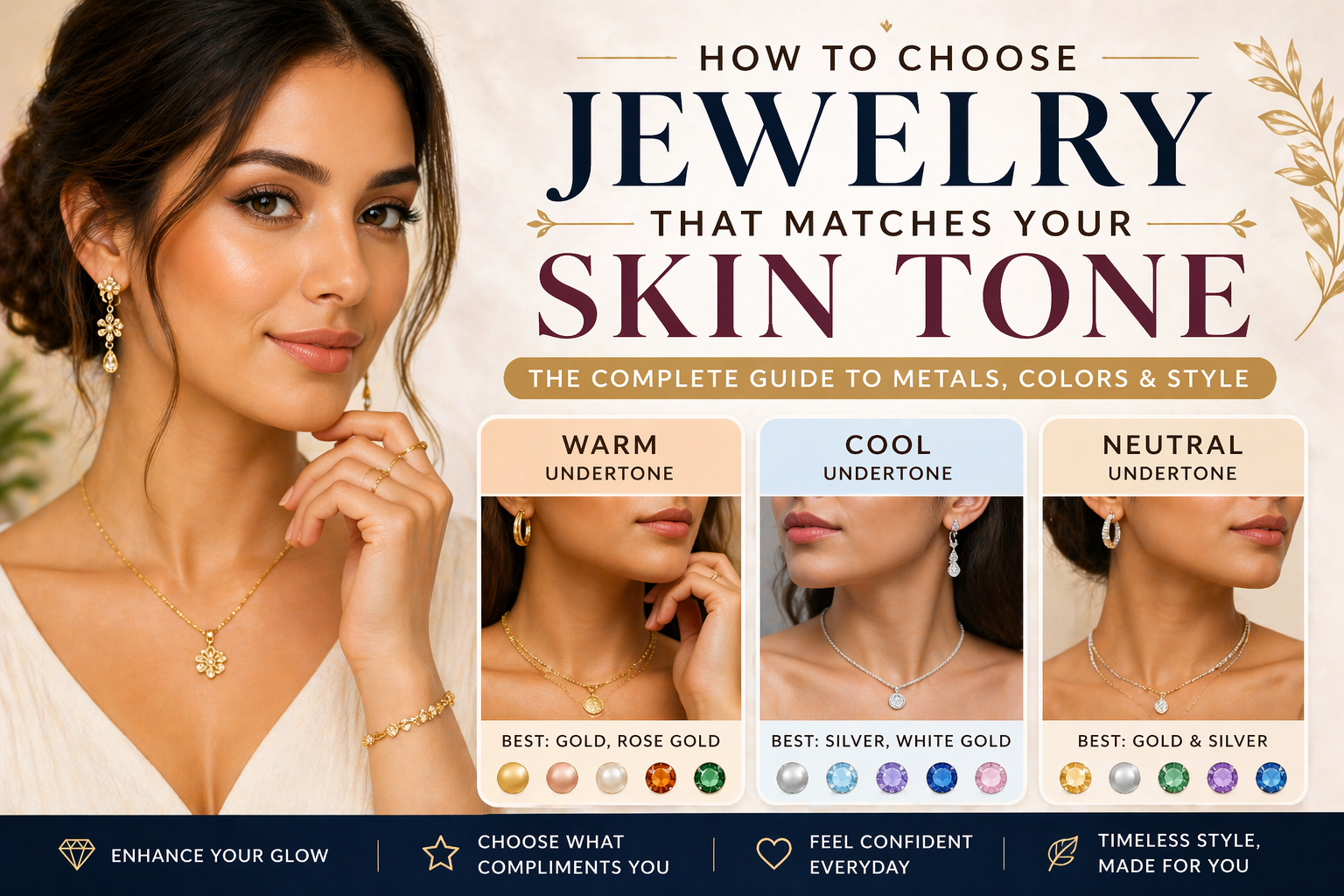 How to Choose Jewelry That Matches Your Skin Tone