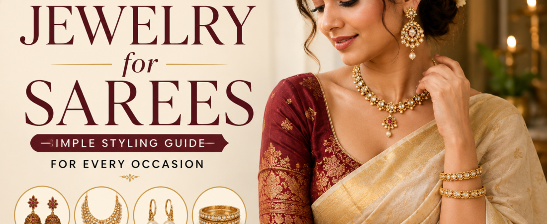 Best Jewelry for Sarees: Simple Styling Guide for Every Occasion 1 Best Jewelry for Sarees: Simple Styling Guide for Every Occasion