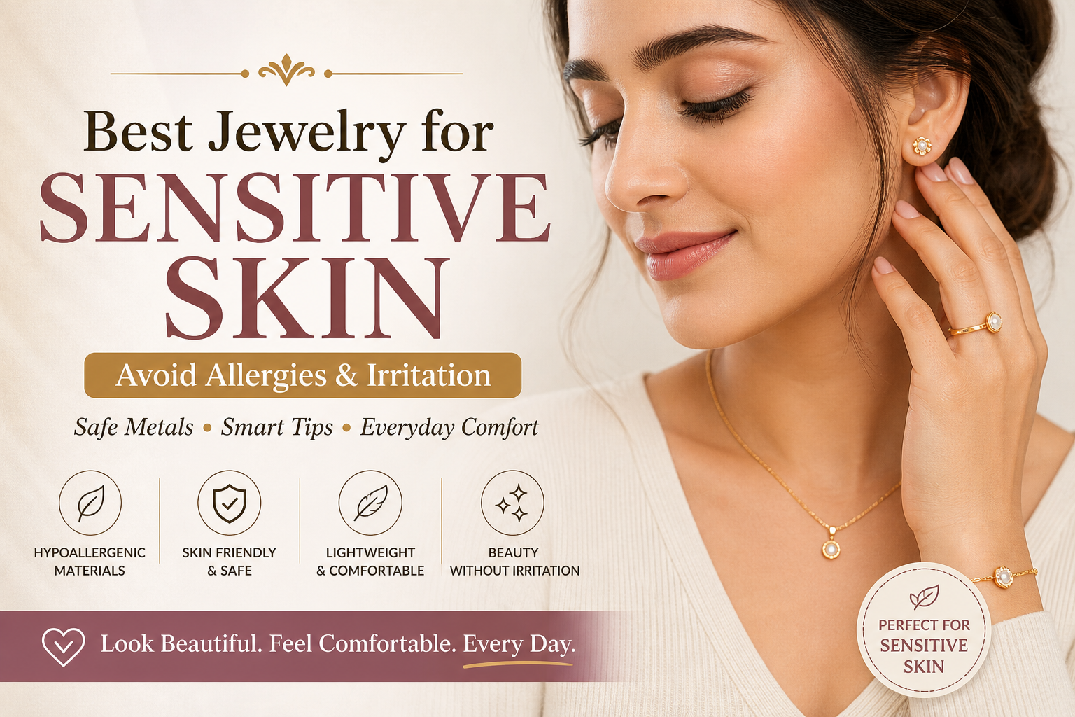 Best Jewelry for Sensitive Skin: Complete Guide to Avoid Allergies