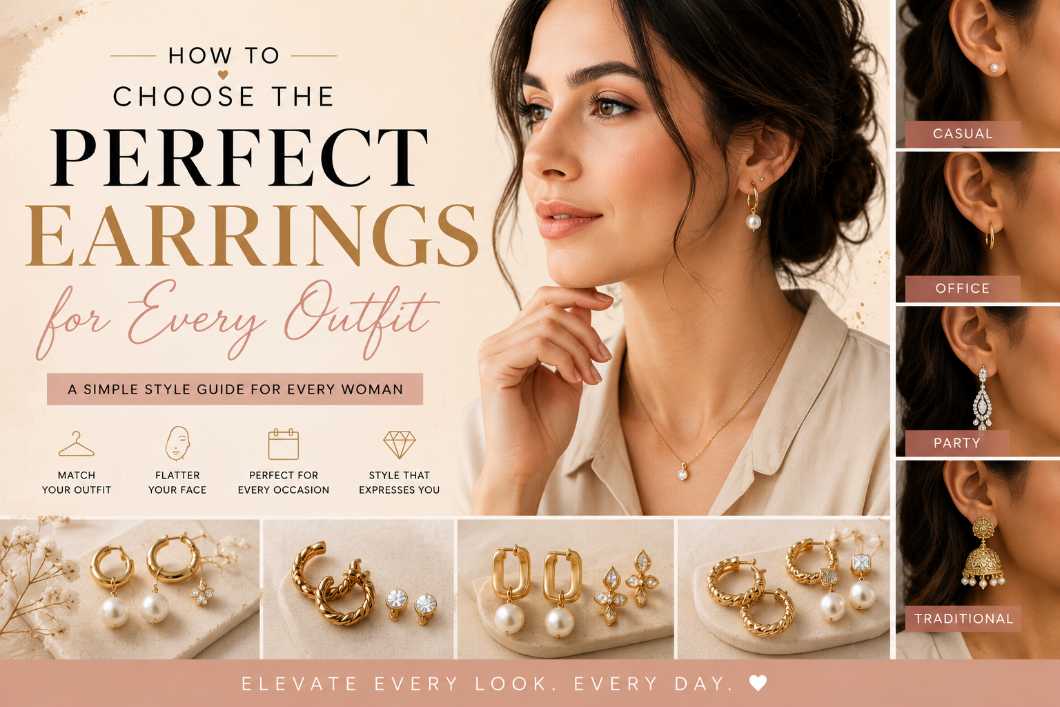 How to Choose the Perfect Earrings for Every Outfit 8 How to Choose the Perfect Earrings for Every Outfit