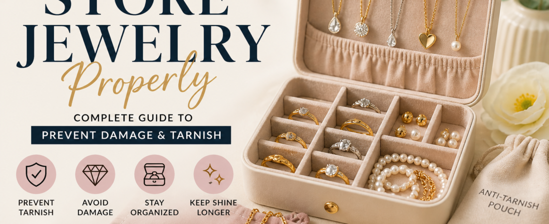 How to Store Jewelry Properly: Complete Guide to Prevent Damage & Tarnish